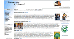 Desktop Screenshot of gimnazjum.zduny.pl