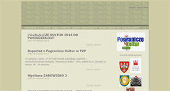Desktop Screenshot of pogranicze.zduny.pl