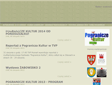 Tablet Screenshot of pogranicze.zduny.pl